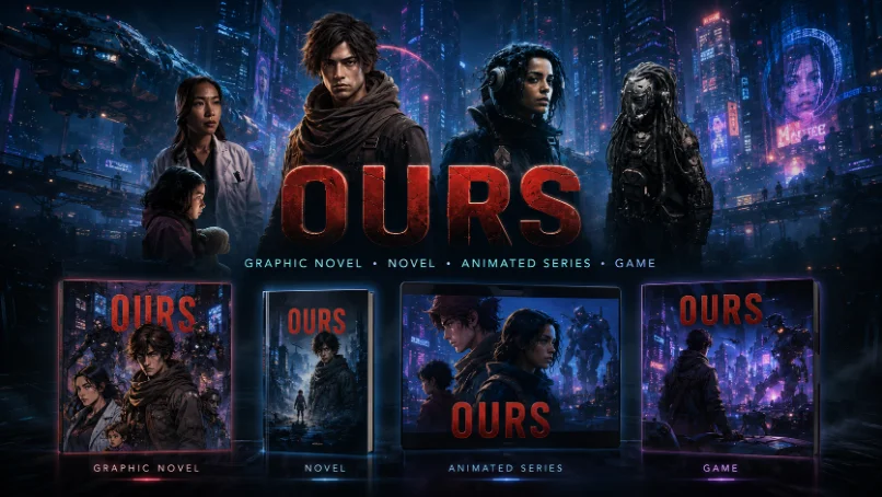 'Ours' key art — original sci-fi IP by Red Spider Studios